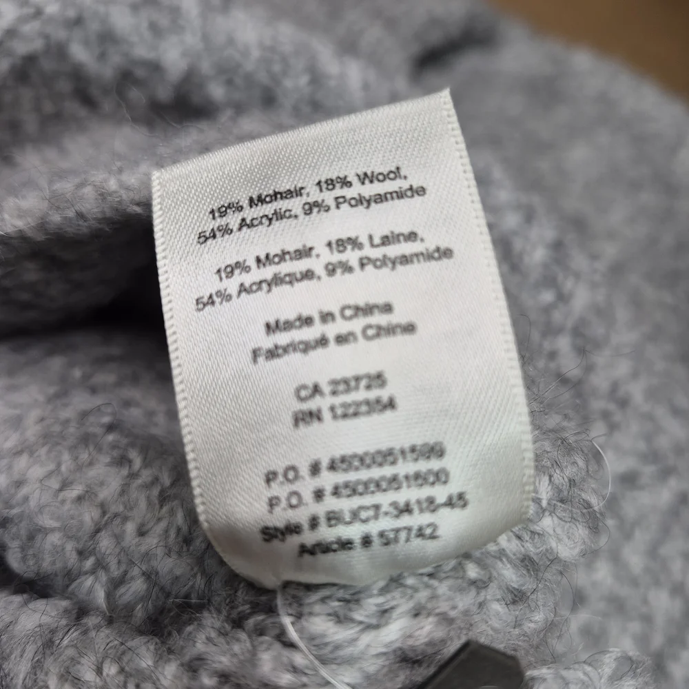 Wilfred Soft Gray Turtleneck Mohair & Wool Sweater